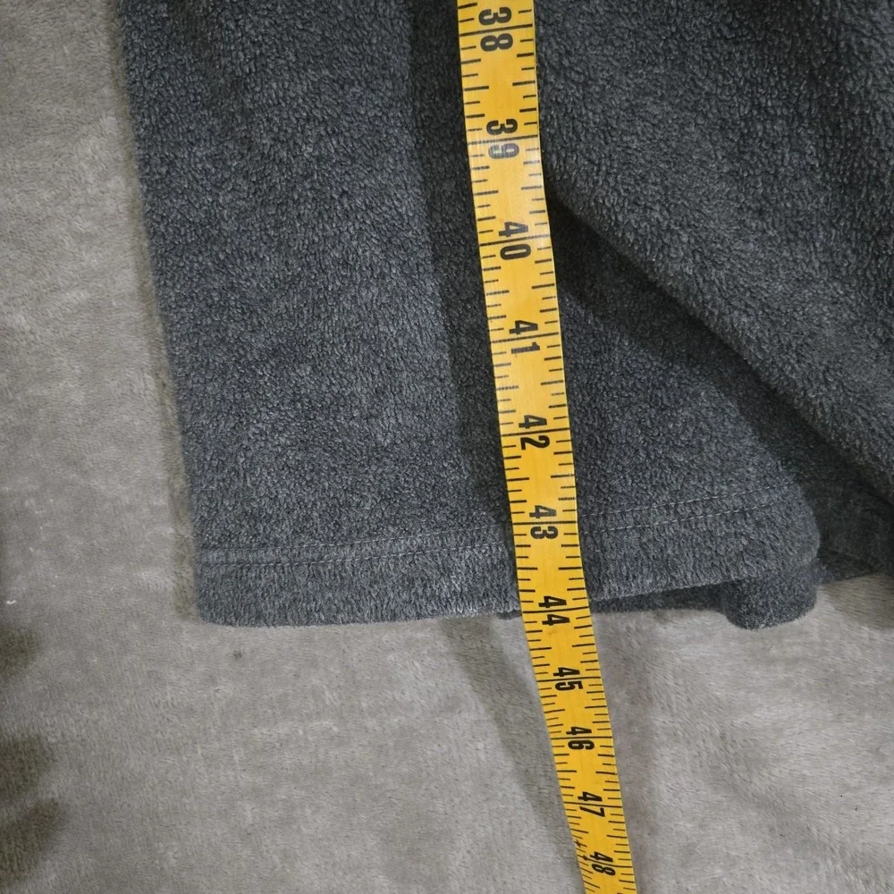 L.L. Bean Robe Mens Medium Gray Fleece Lounge‎ Pockets Old Money Heritage
